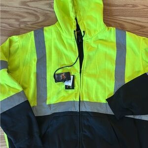 Men's High-Visibility Performance Jacket in Yellow and Black